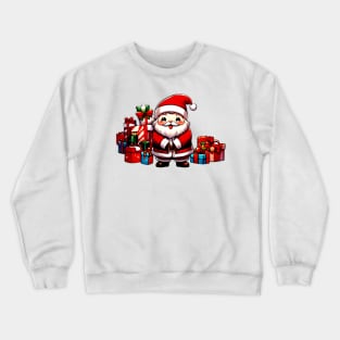 Happy Kawaii Santa Claus 04 Crewneck Sweatshirt